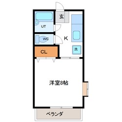 郡山駅 バス15分  桑野三丁目下車：停歩5分 2階の物件間取画像